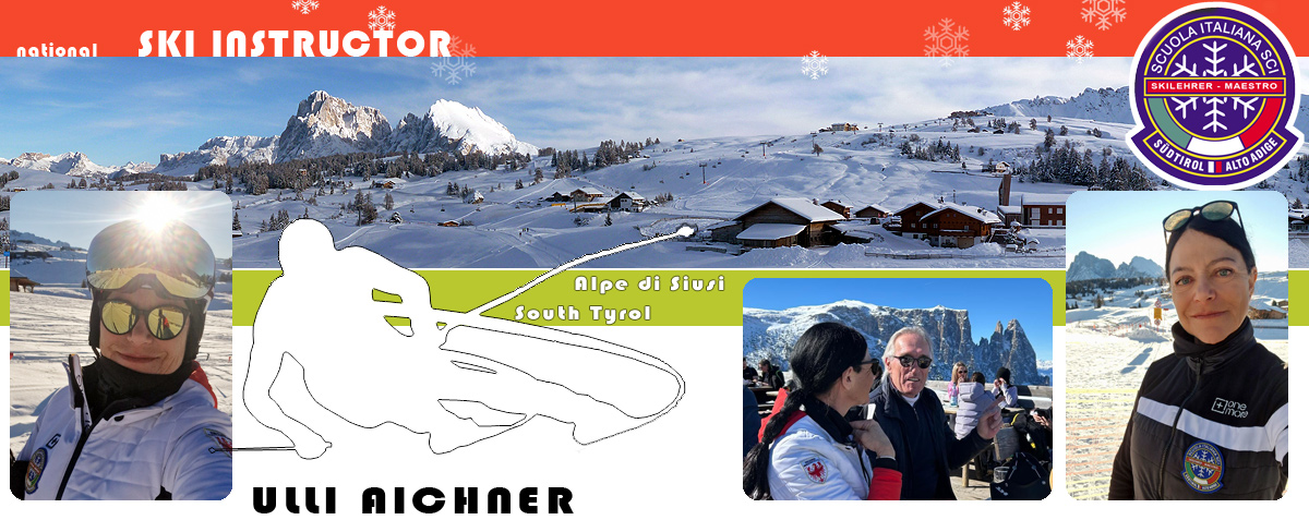 Ulli Aichner, ski instructor at Alpe di Siusi
